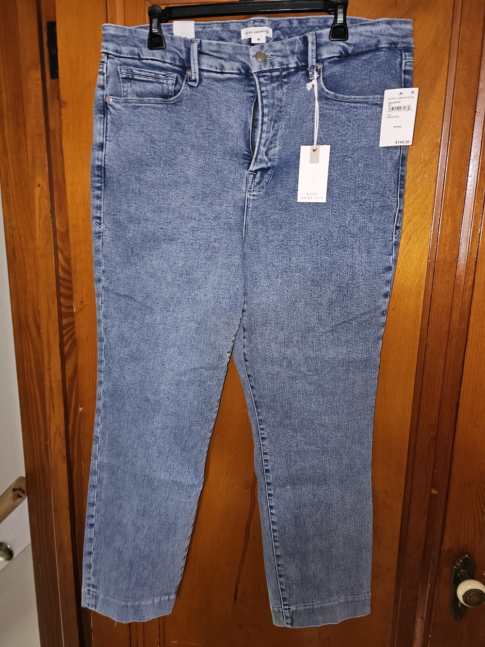 Good American Straight-Leg Jeans 16 NWT